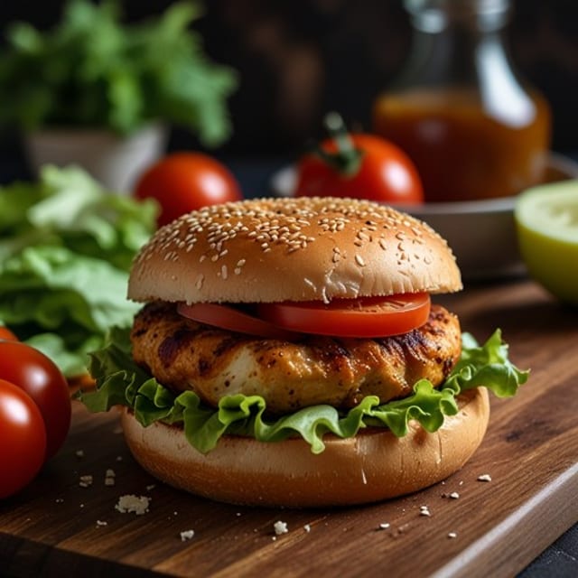 Grilled Chicken Burger.