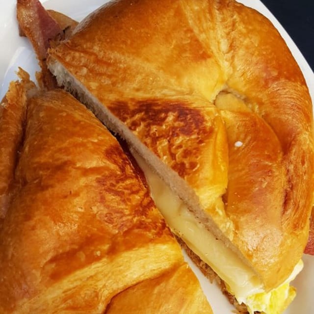 Grilled Croissant Sandwich.