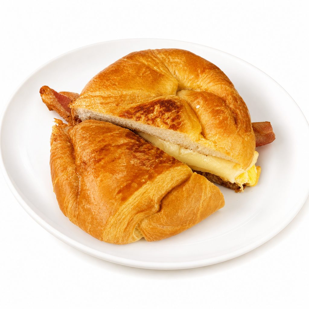 Grilled Croissant Sandwich.