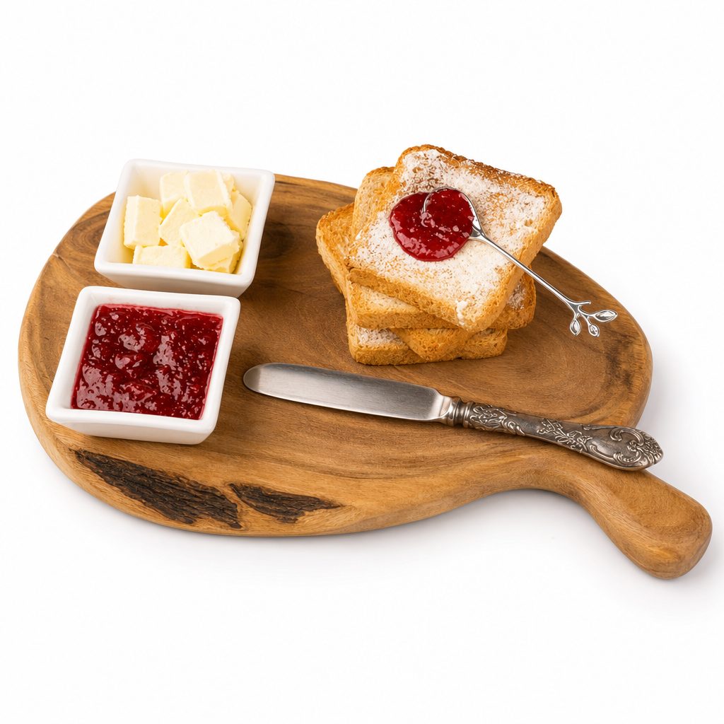 Toast with Butter and Jelly.