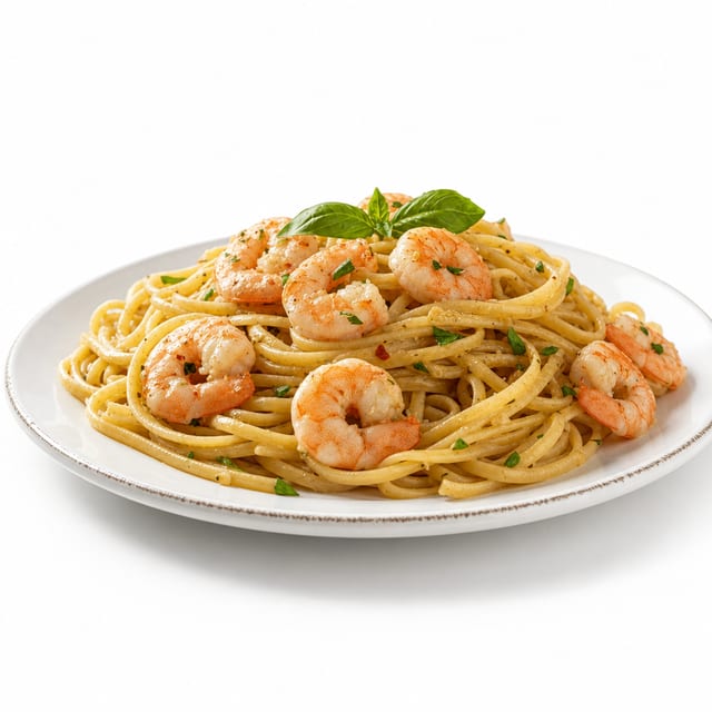 AIOLI SHRIMP PASTA.