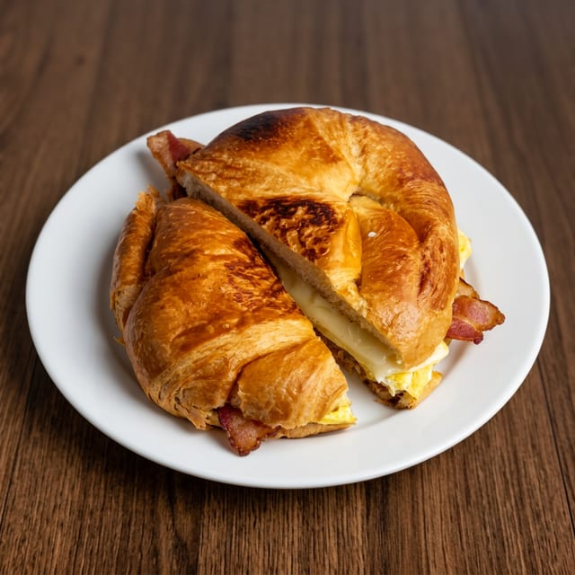 Grilled Croissant Sandwich.