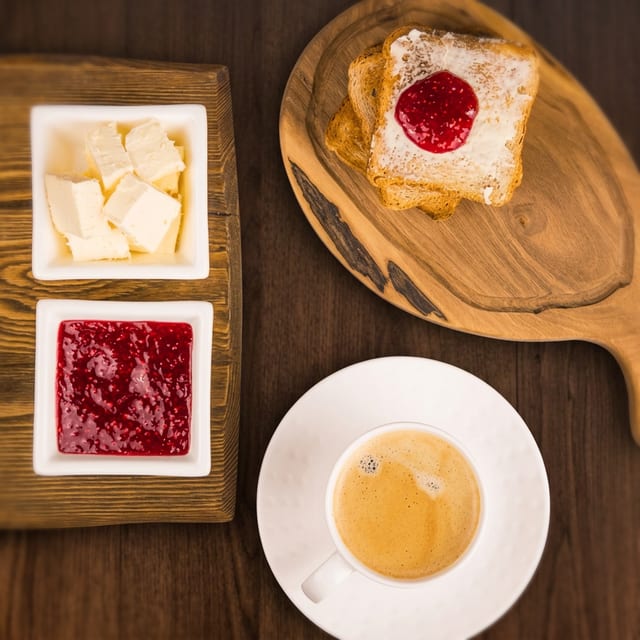 Toast with Butter and Jelly.