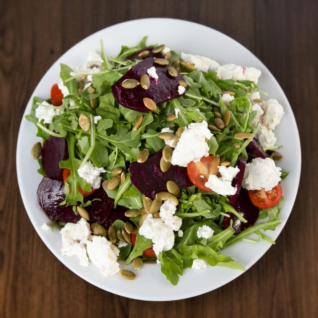 Goat Cheese Arugula Salad.