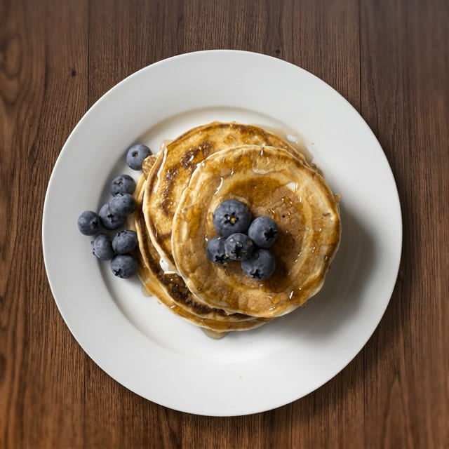 Blueberry Pancakes.